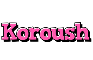 Koroush girlish logo