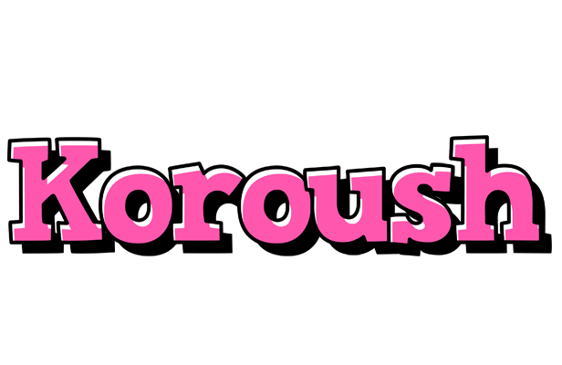 Koroush girlish logo