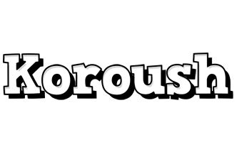 Koroush snowing logo