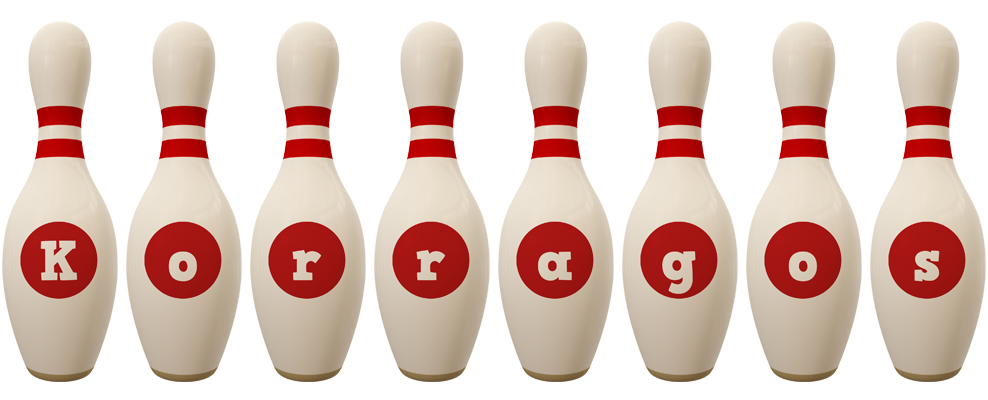 Korragos bowling-pin logo