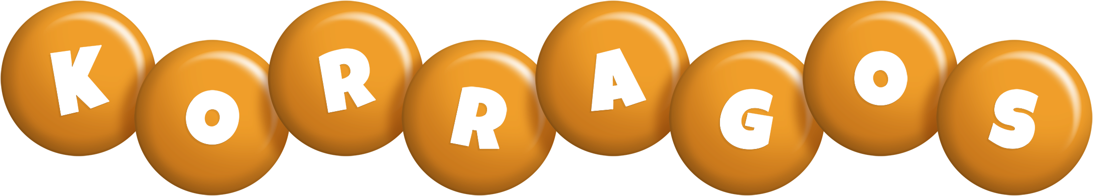 Korragos candy-orange logo