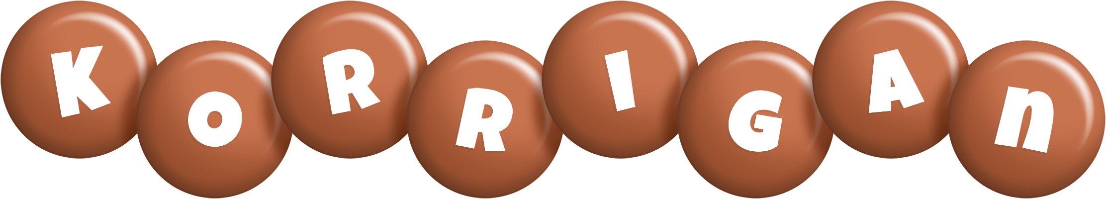 Korrigan candy-brown logo