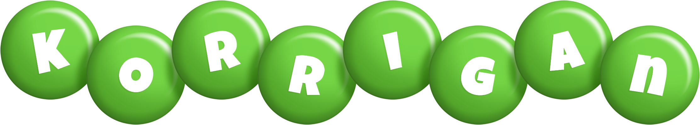 Korrigan candy-green logo