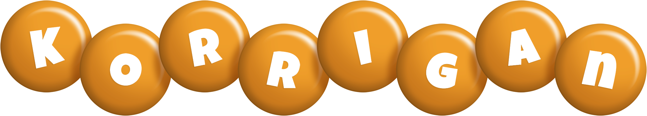 Korrigan candy-orange logo