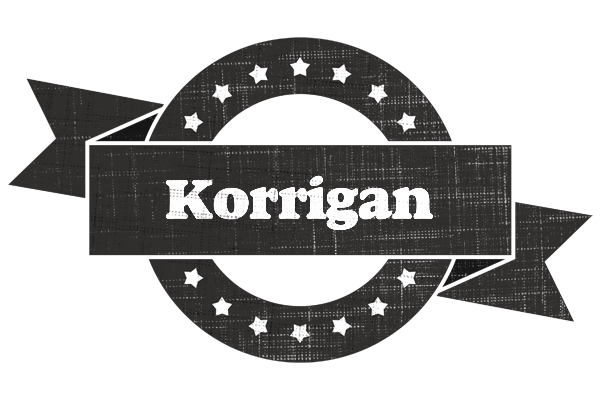 Korrigan grunge logo
