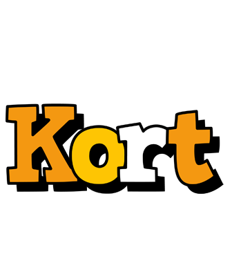 Kort cartoon logo