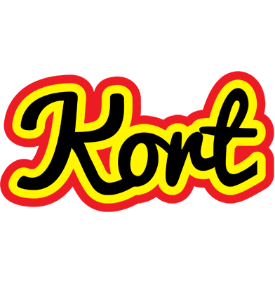 Kort flaming logo