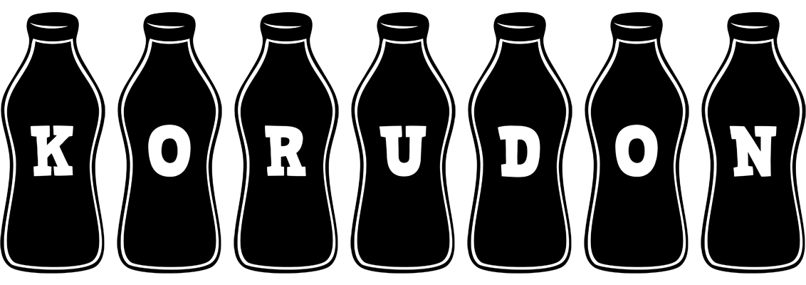 Korudon bottle logo