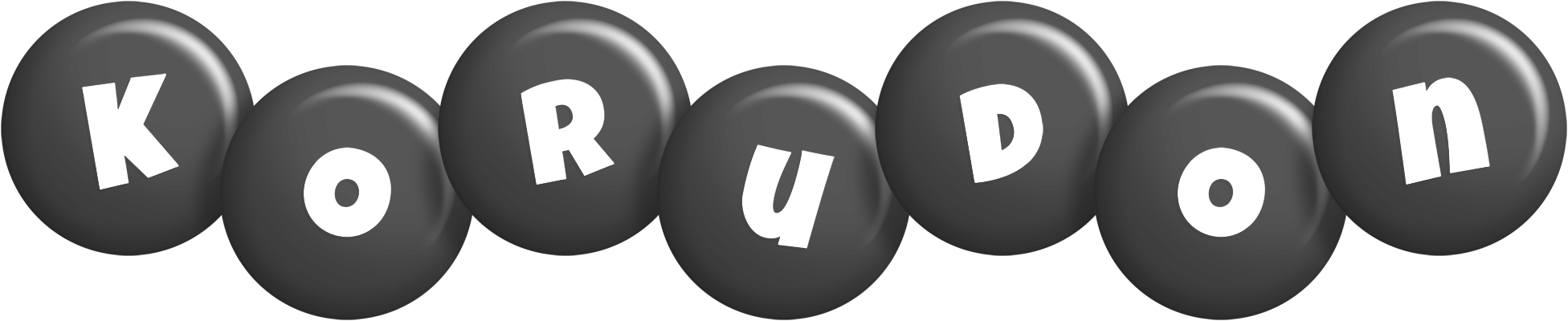 Korudon candy-black logo