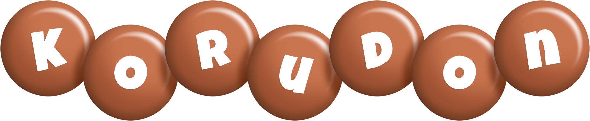 Korudon candy-brown logo