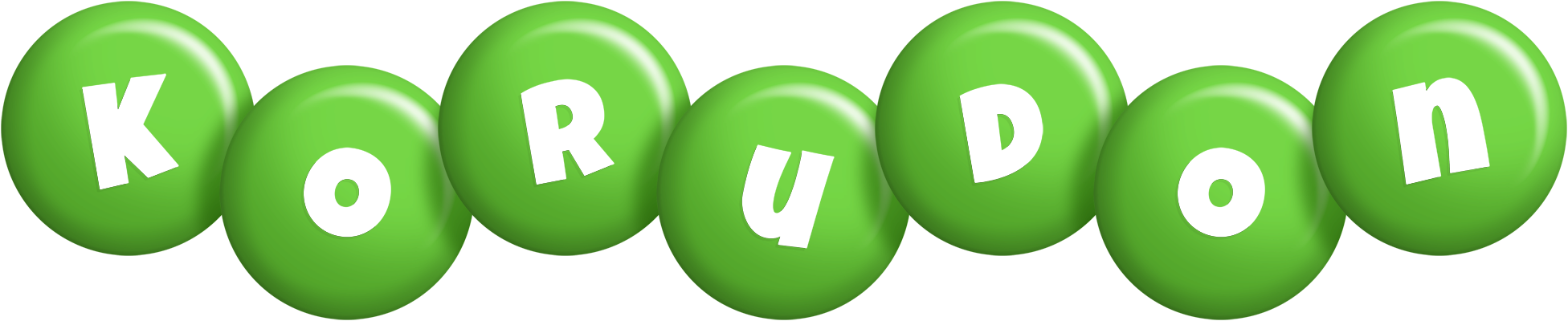 Korudon candy-green logo