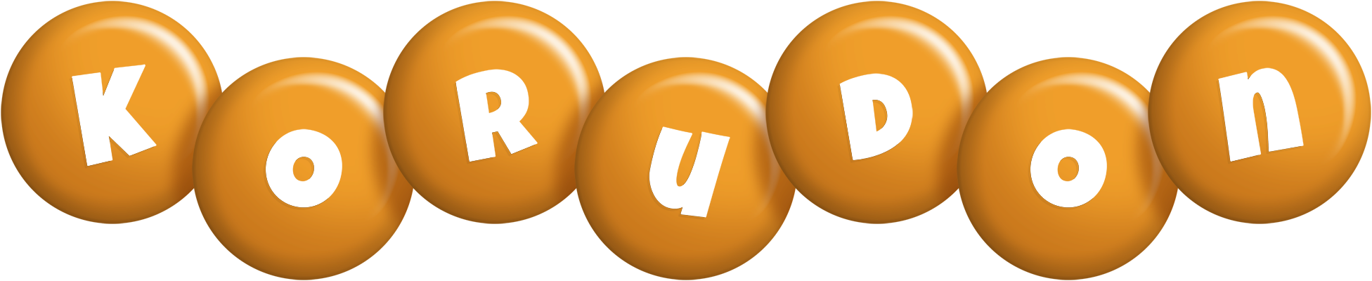 Korudon candy-orange logo