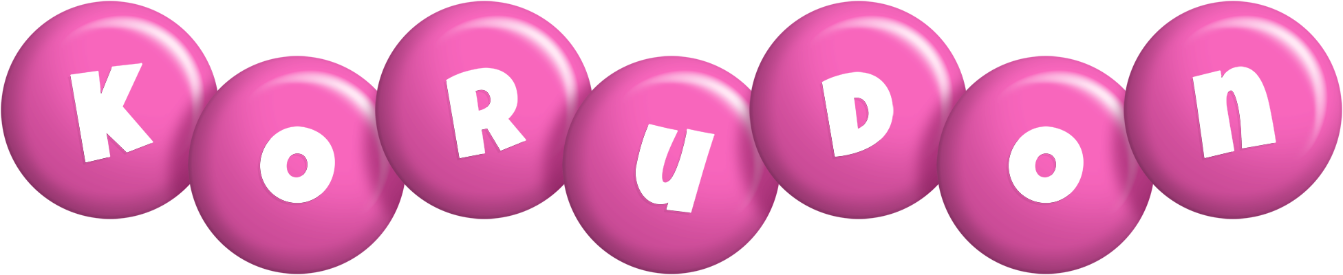 Korudon candy-pink logo