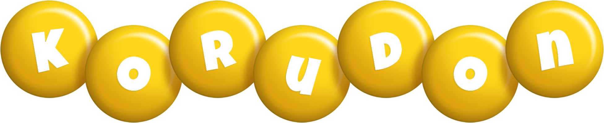 Korudon candy-yellow logo