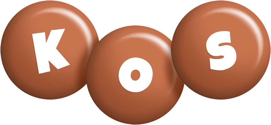 Kos candy-brown logo