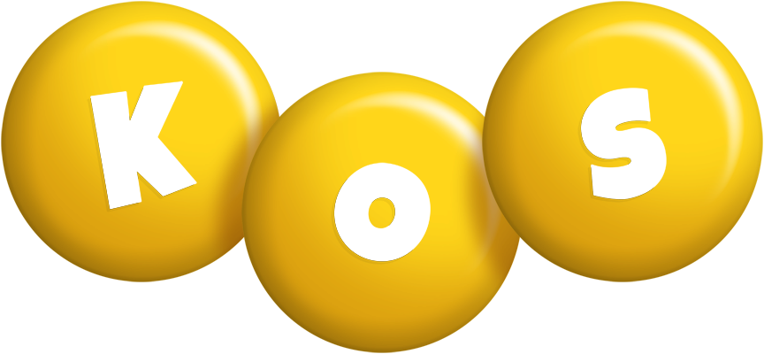 Kos candy-yellow logo