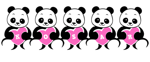 Kosar love-panda logo