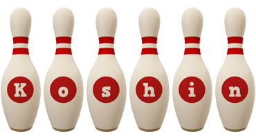 Koshin bowling-pin logo