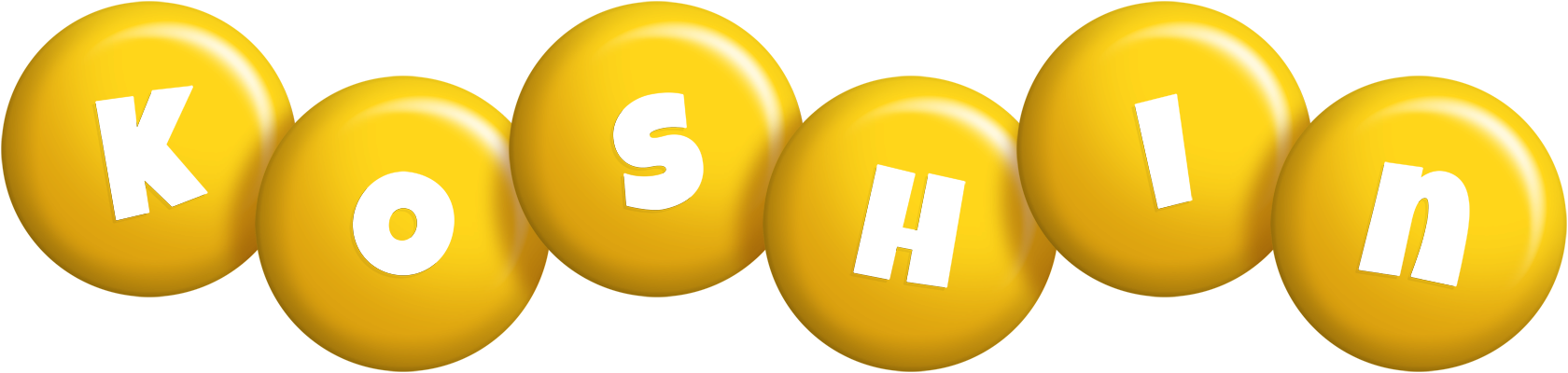 Koshin candy-yellow logo