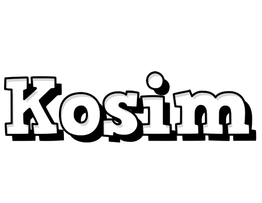 Kosim snowing logo