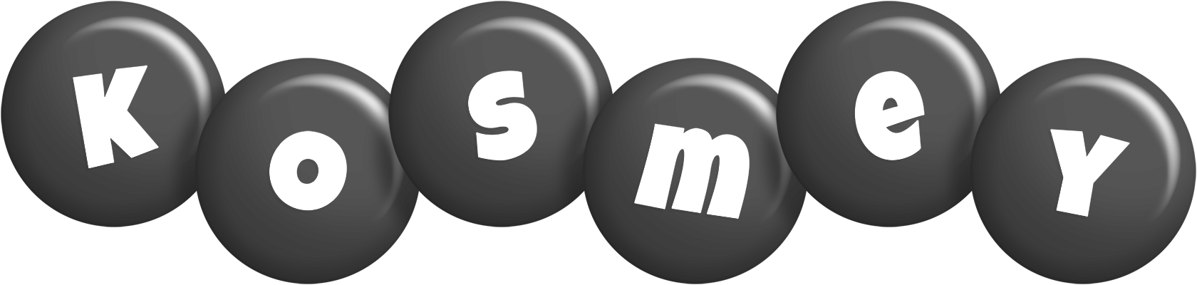 Kosmey candy-black logo