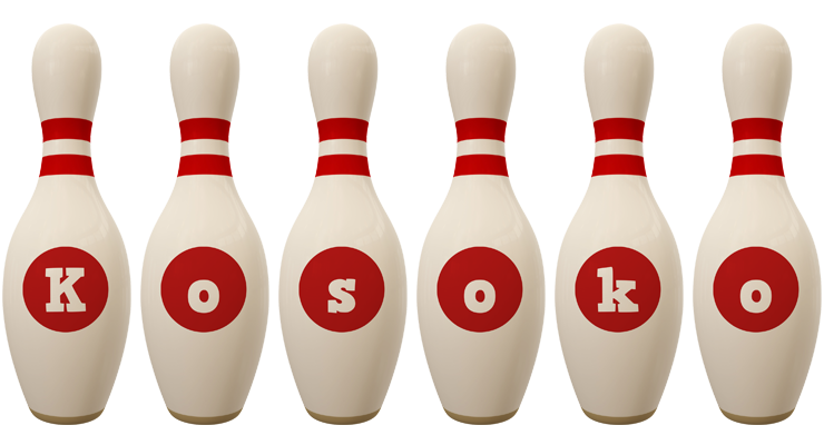 Kosoko bowling-pin logo