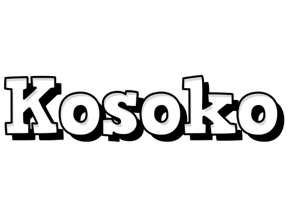 Kosoko snowing logo