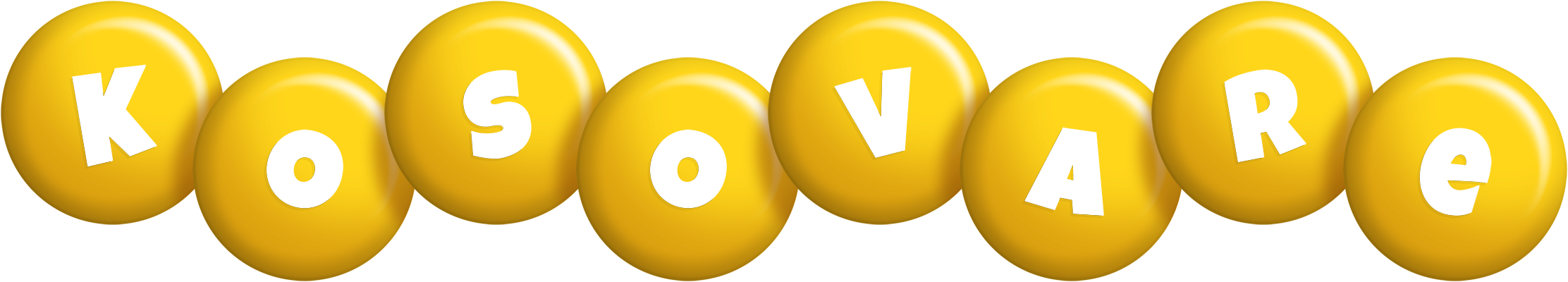 Kosovare candy-yellow logo