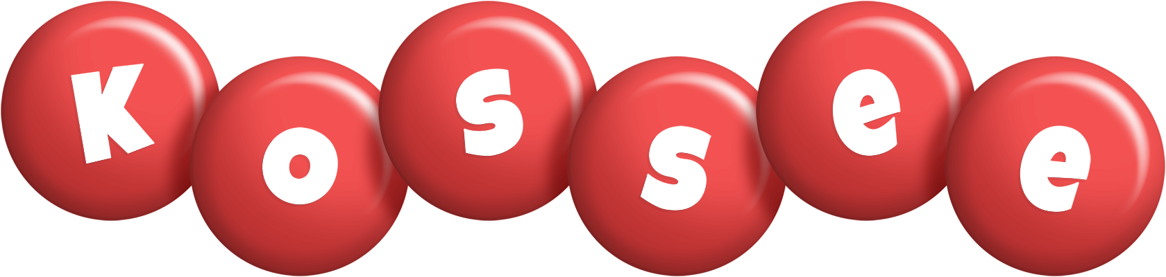 Kossee candy-red logo