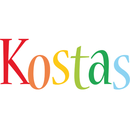 Kostas birthday logo