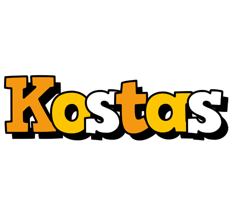 Kostas cartoon logo