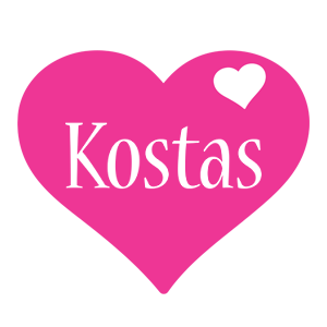 Kostas love-heart logo