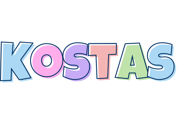 Kostas pastel logo