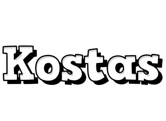 Kostas snowing logo