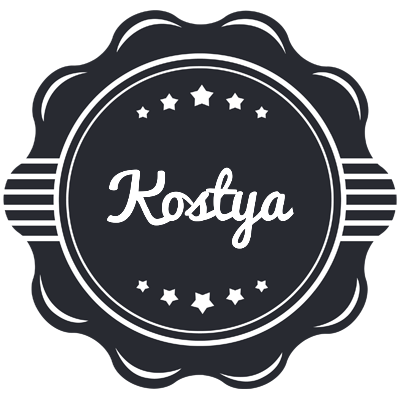 Kostya badge logo