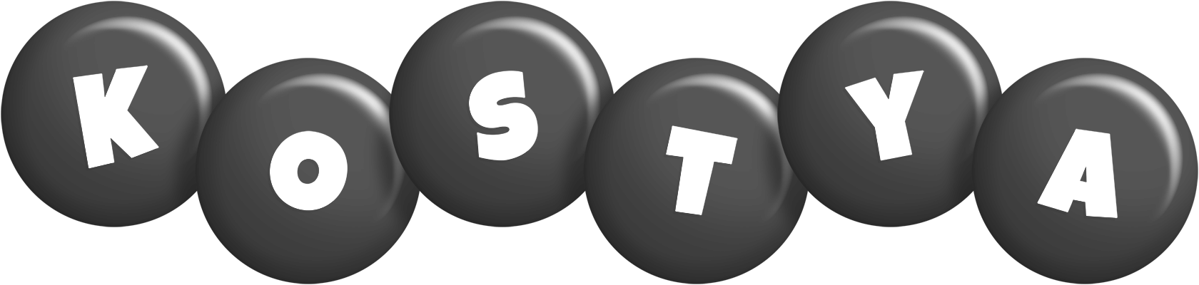 Kostya candy-black logo