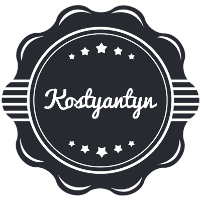 Kostyantyn badge logo