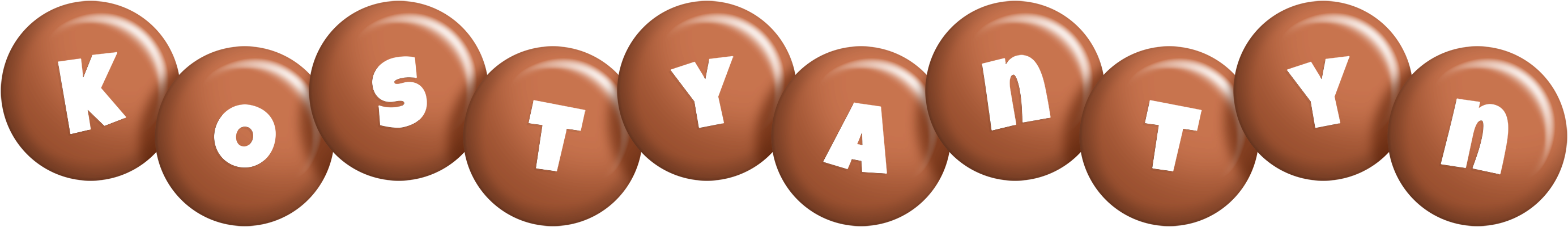 Kostyantyn candy-brown logo