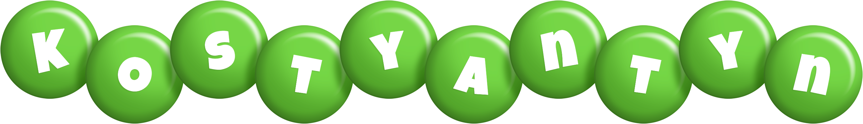 Kostyantyn candy-green logo
