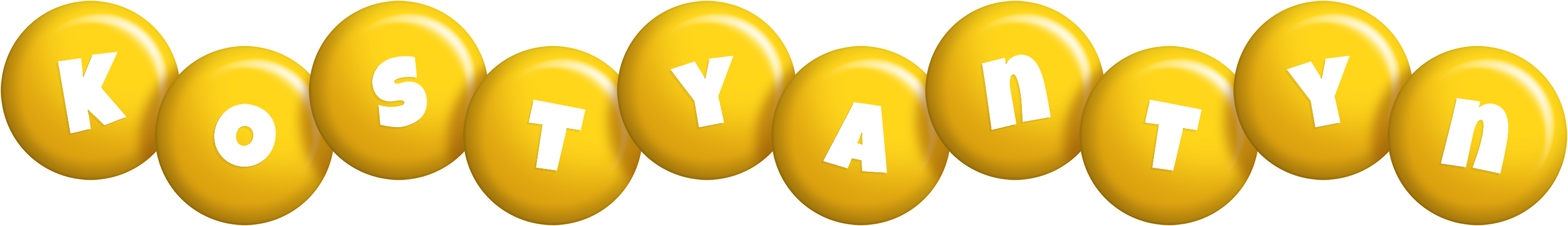 Kostyantyn candy-yellow logo