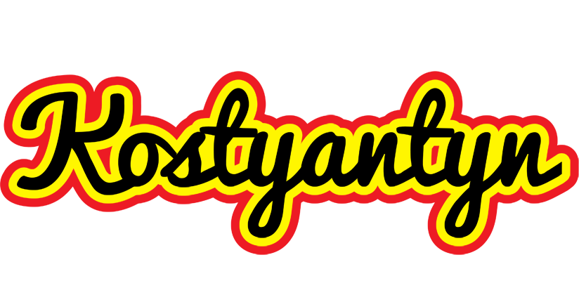 Kostyantyn flaming logo
