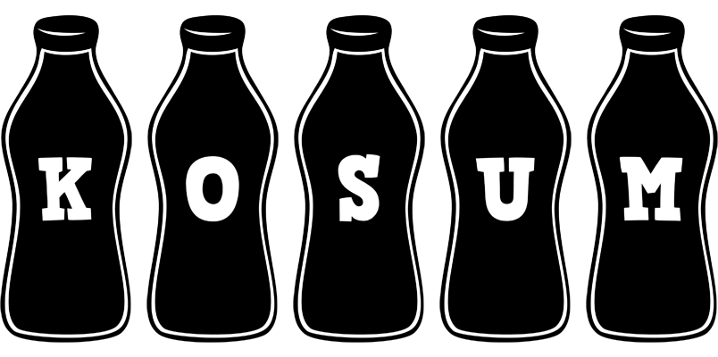 Kosum bottle logo