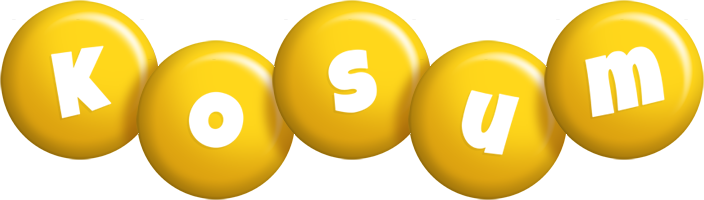 Kosum candy-yellow logo