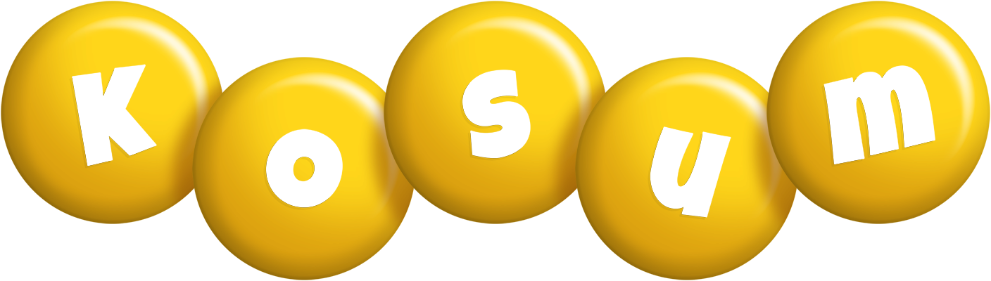 Kosum candy-yellow logo