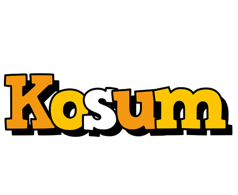 Kosum cartoon logo