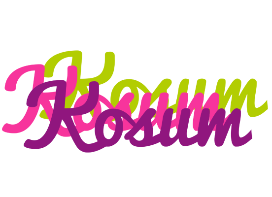 Kosum flowers logo