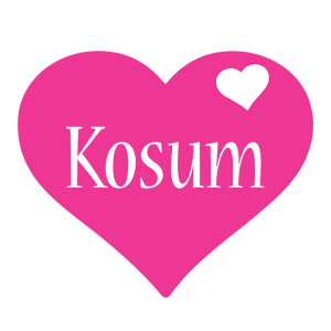 Kosum love-heart logo