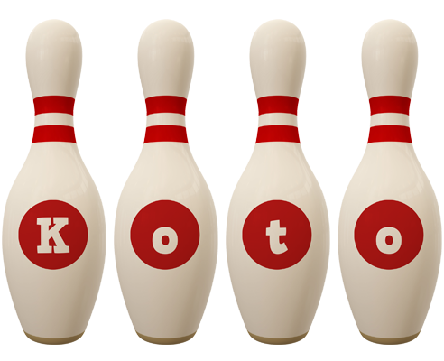 Koto bowling-pin logo