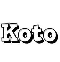 Koto snowing logo