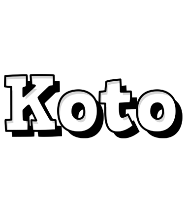 Koto snowing logo